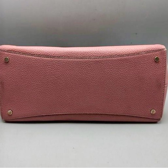 Authentic Kate Spade Mauve Pebbled Leather Leila Triple Compartment Satchel - Picture 4 of 5